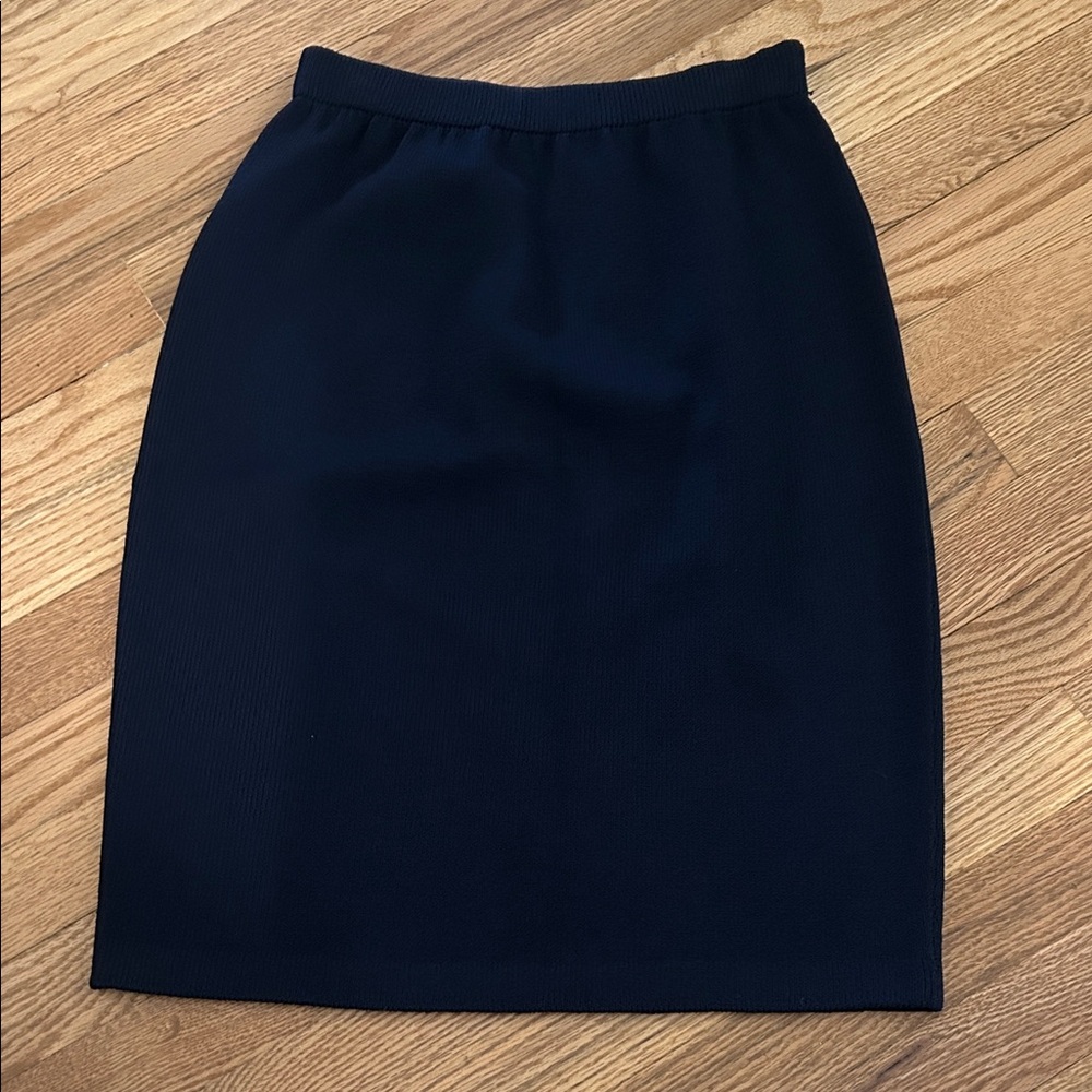 St. John Navy Pencil Skirt